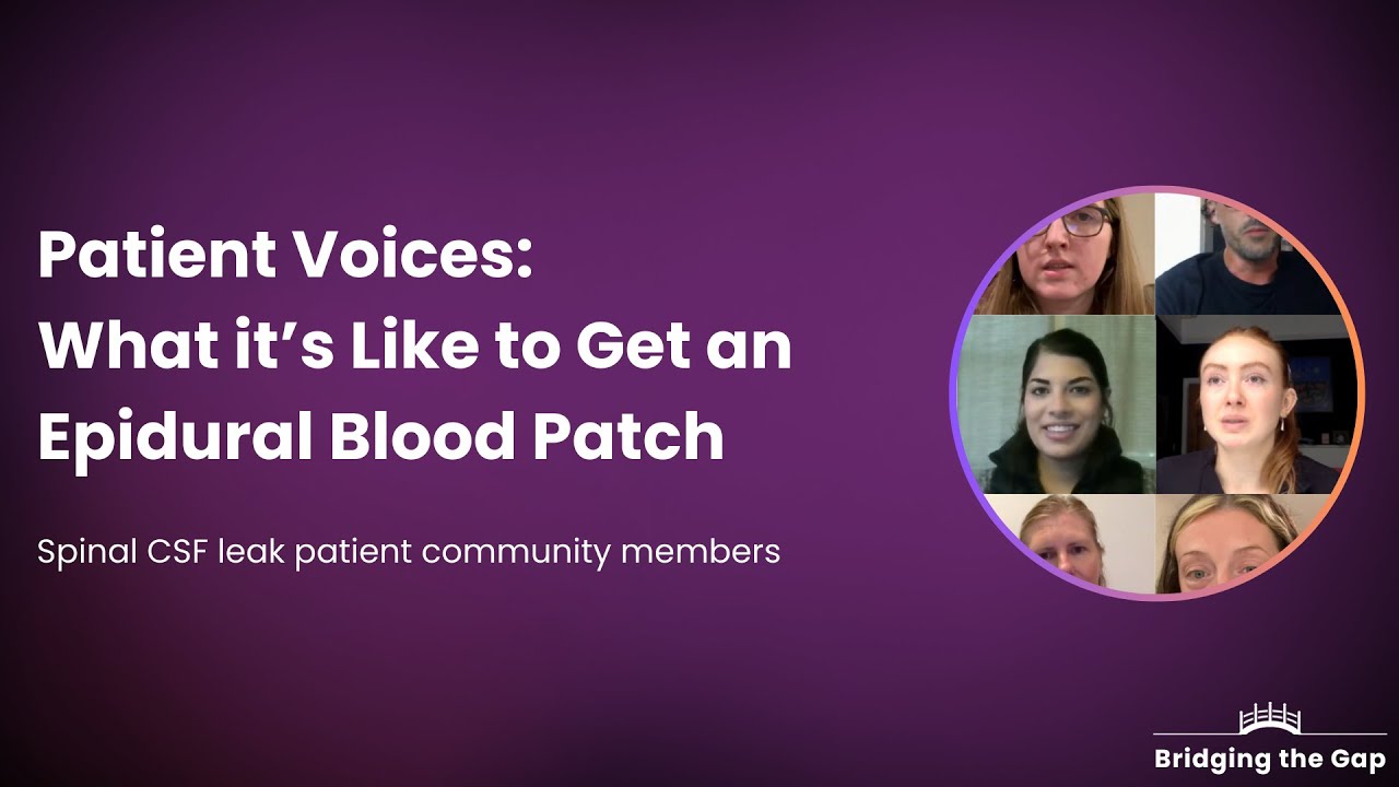 Patient Voices on Epidural Blood Patching