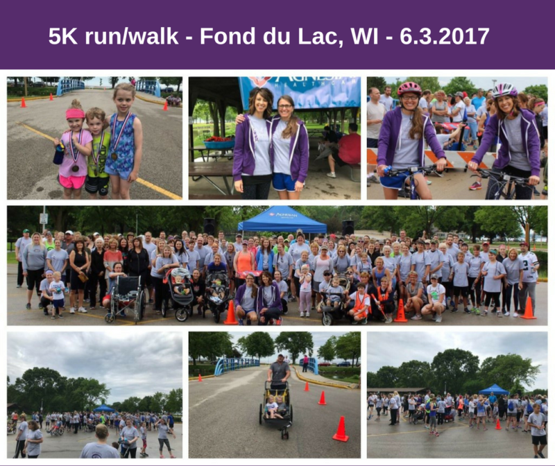 Photos from a 2017 5K run/walk fundraising event
