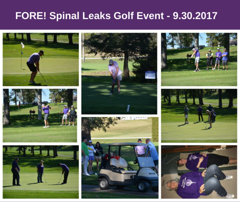 Photos from the 2017 FORE! Spinal CSF Leaks golf fundraising event