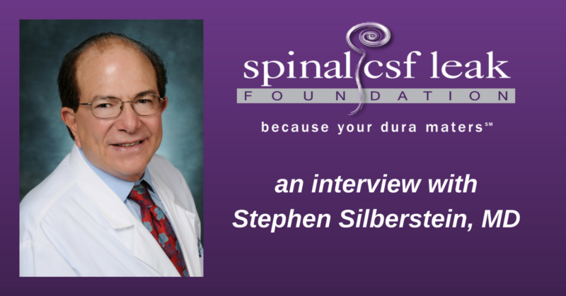 An interview with Dr. Silberstein