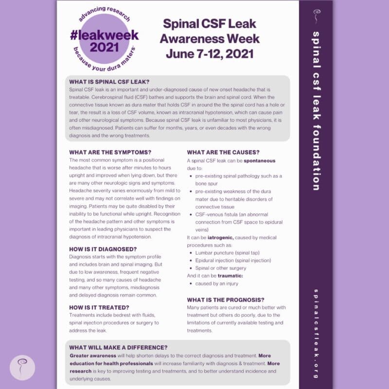 Leakweek Fact Sheet