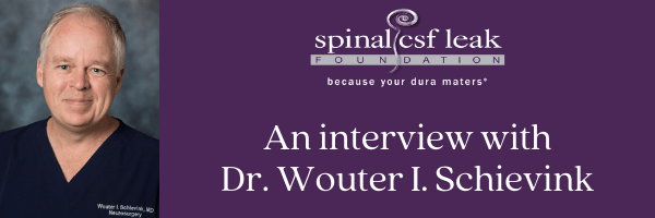 Dr. Wouter Schievink explains the dura mater and so much more as he discusses spinal CSF leak