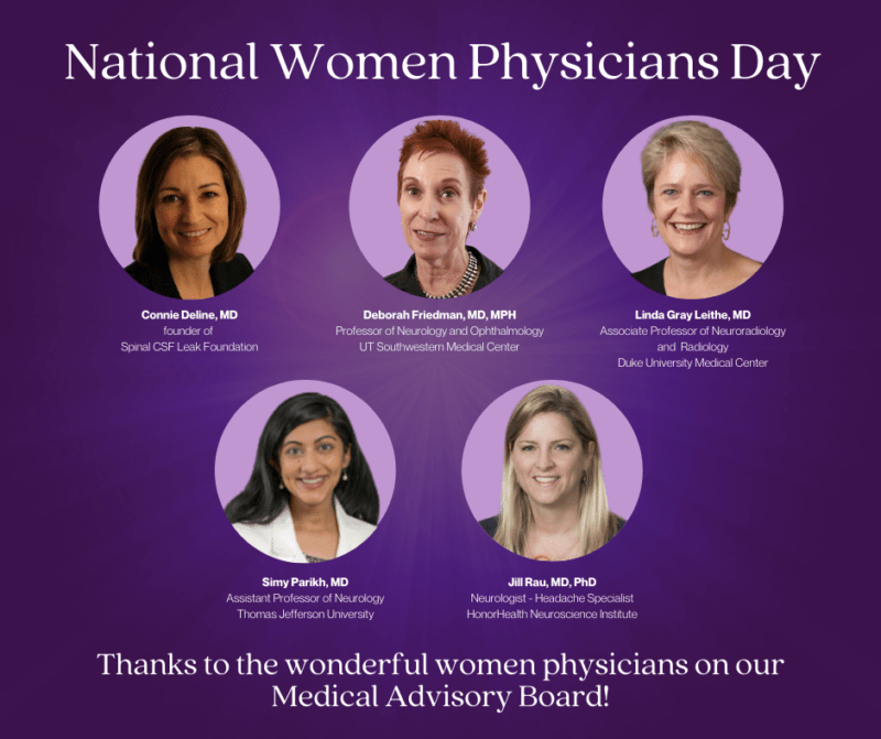 Nationalwomenphysiciansday Spinal CSF Leak Foundation