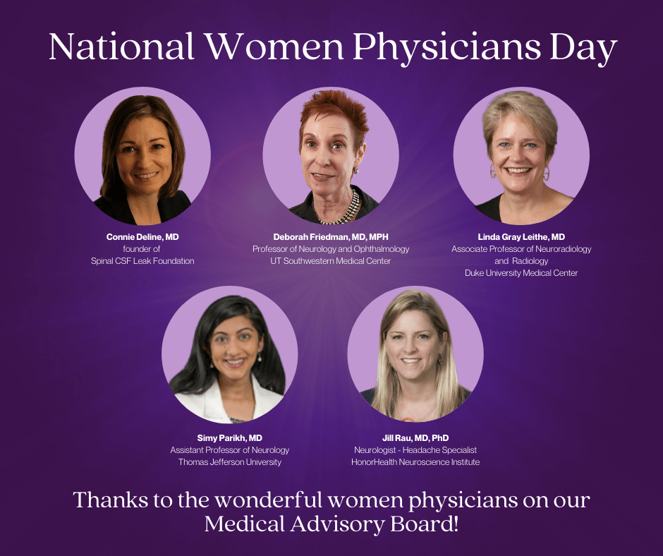 National Women Physicians Day Spinal CSF Leak Foundation