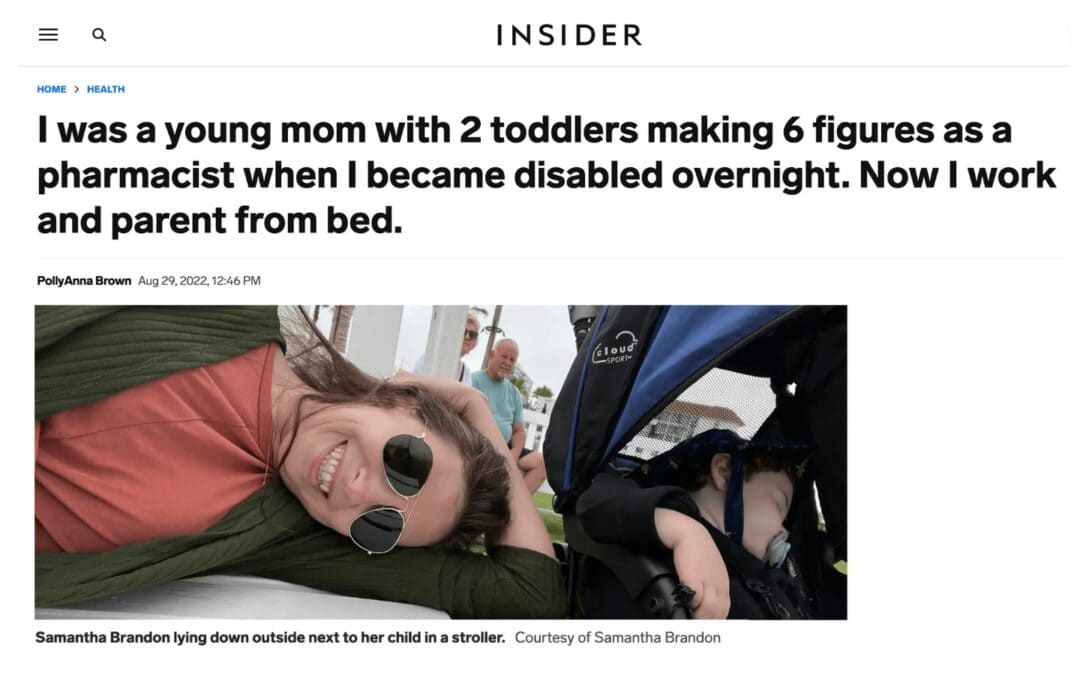 “I became disabled overnight. Now I work and parent from bed.”
