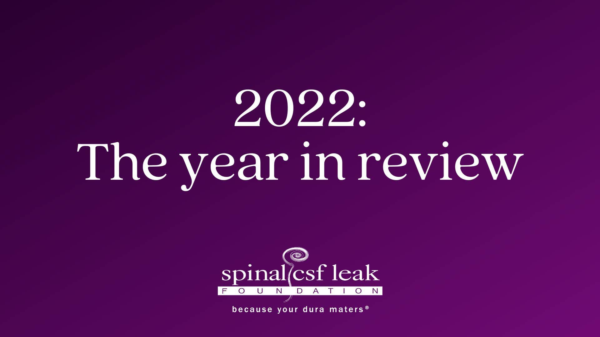 2022: The Year in Review