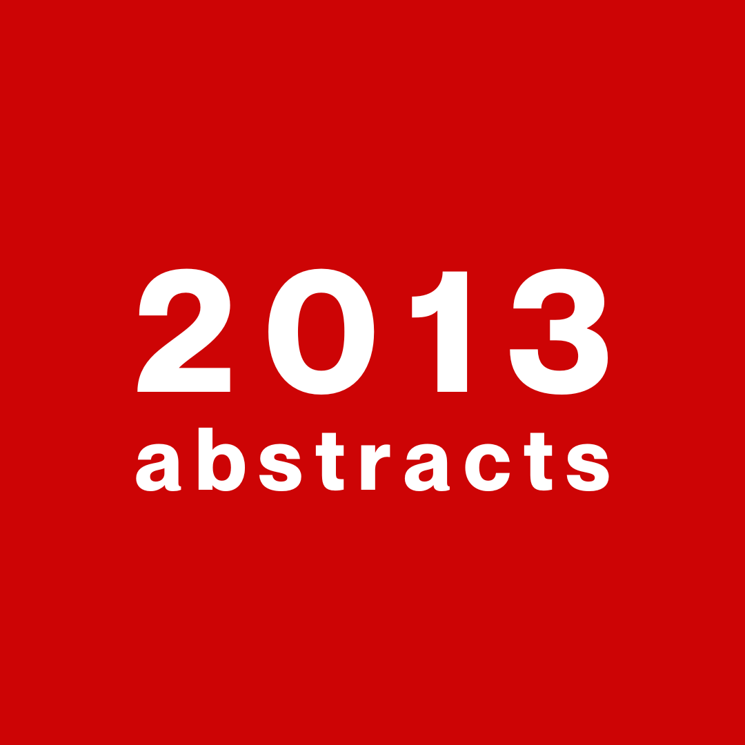 2013 abstracts