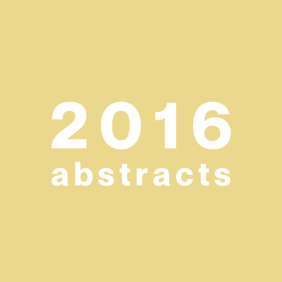 2016 abstracts