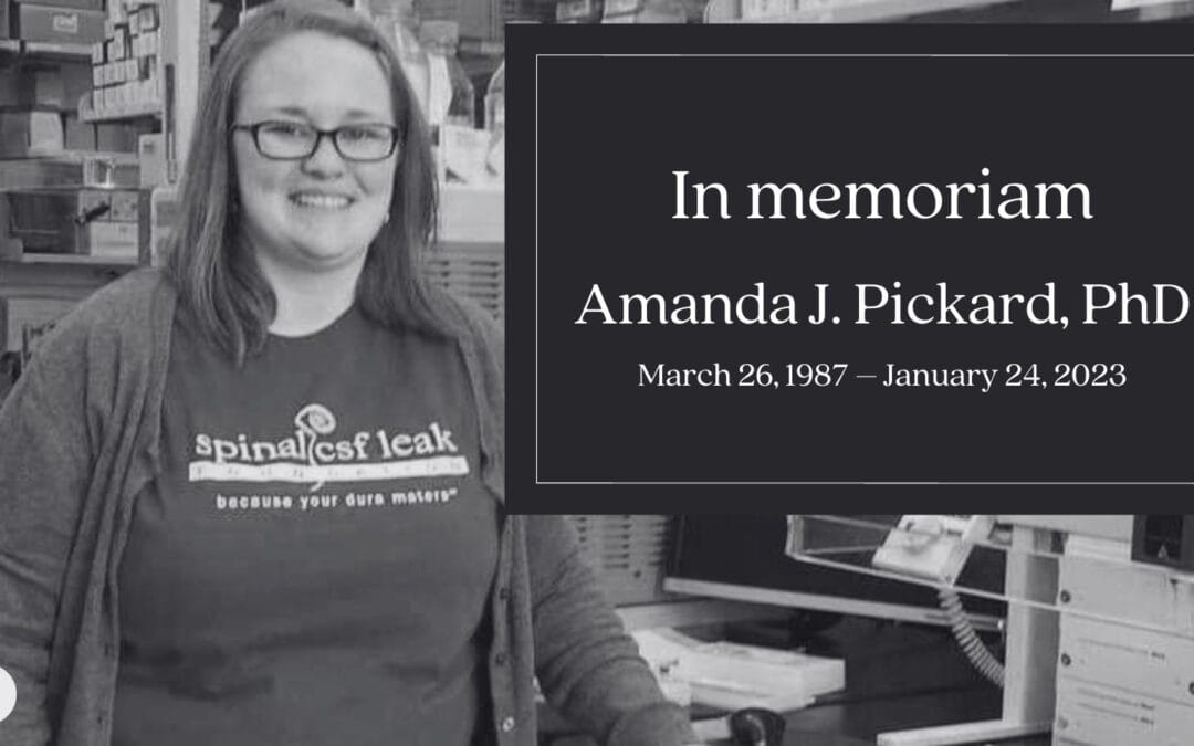 In memoriam: Amanda J. Pickard, PhD