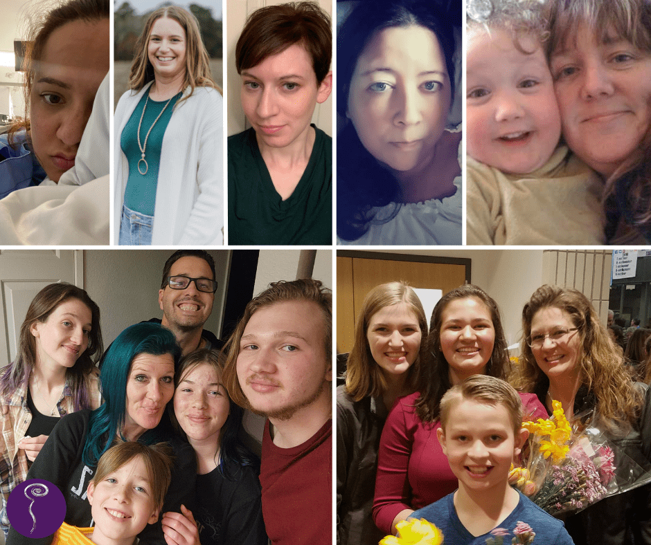 A collage of all the women who shared their stories this week leading up to Mother's Day