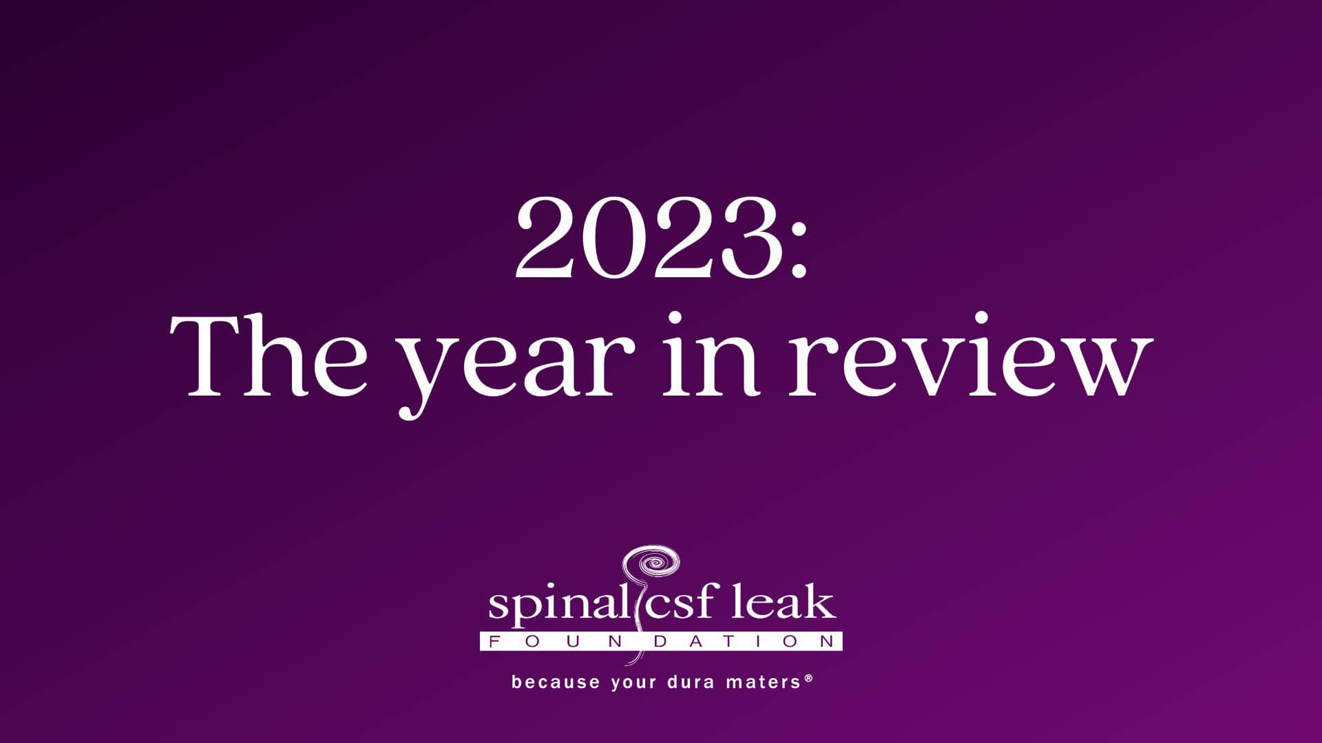 2023: The Year in Review