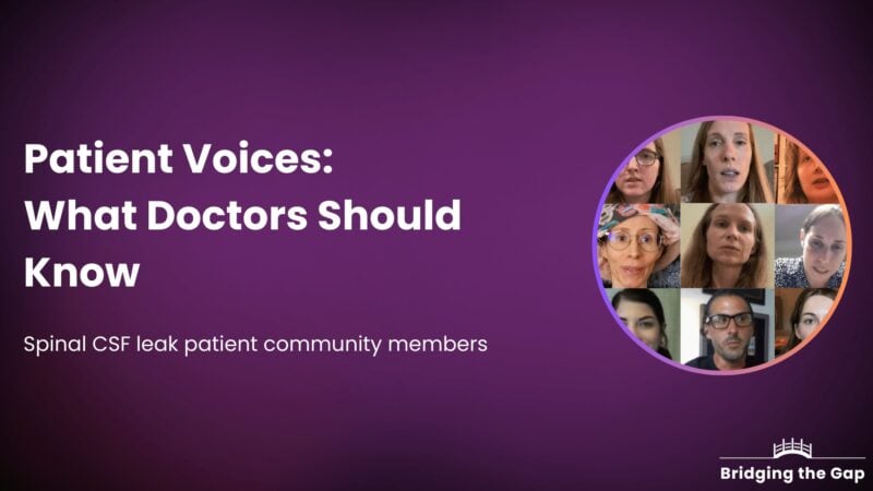 patient voices: what doctors should know