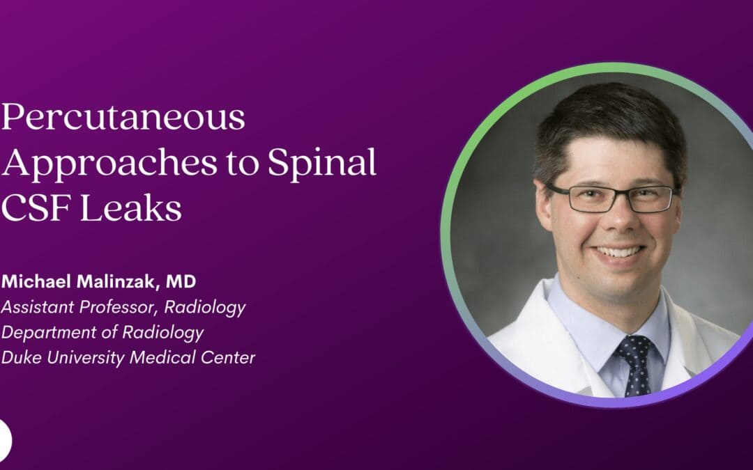 2023 Intracranial Hypotension Conference: Dr. Michael Malinzak