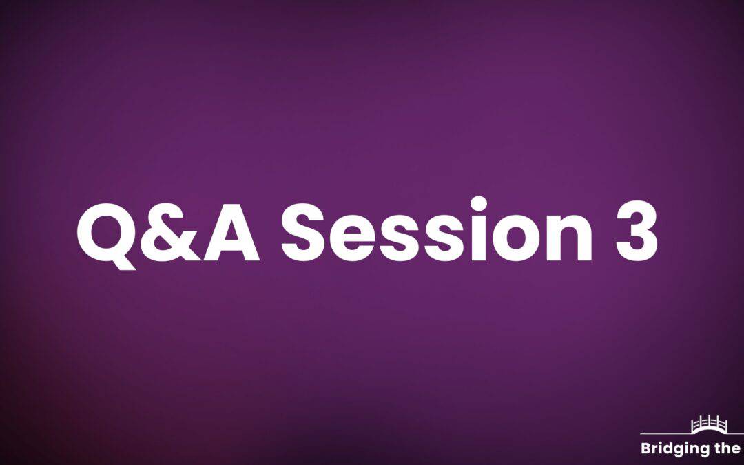 Bridging the Gap 2024: Q&A Session 3