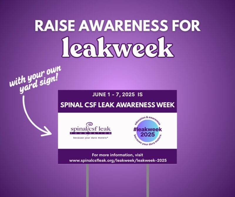 leakweek 2025 yard sign