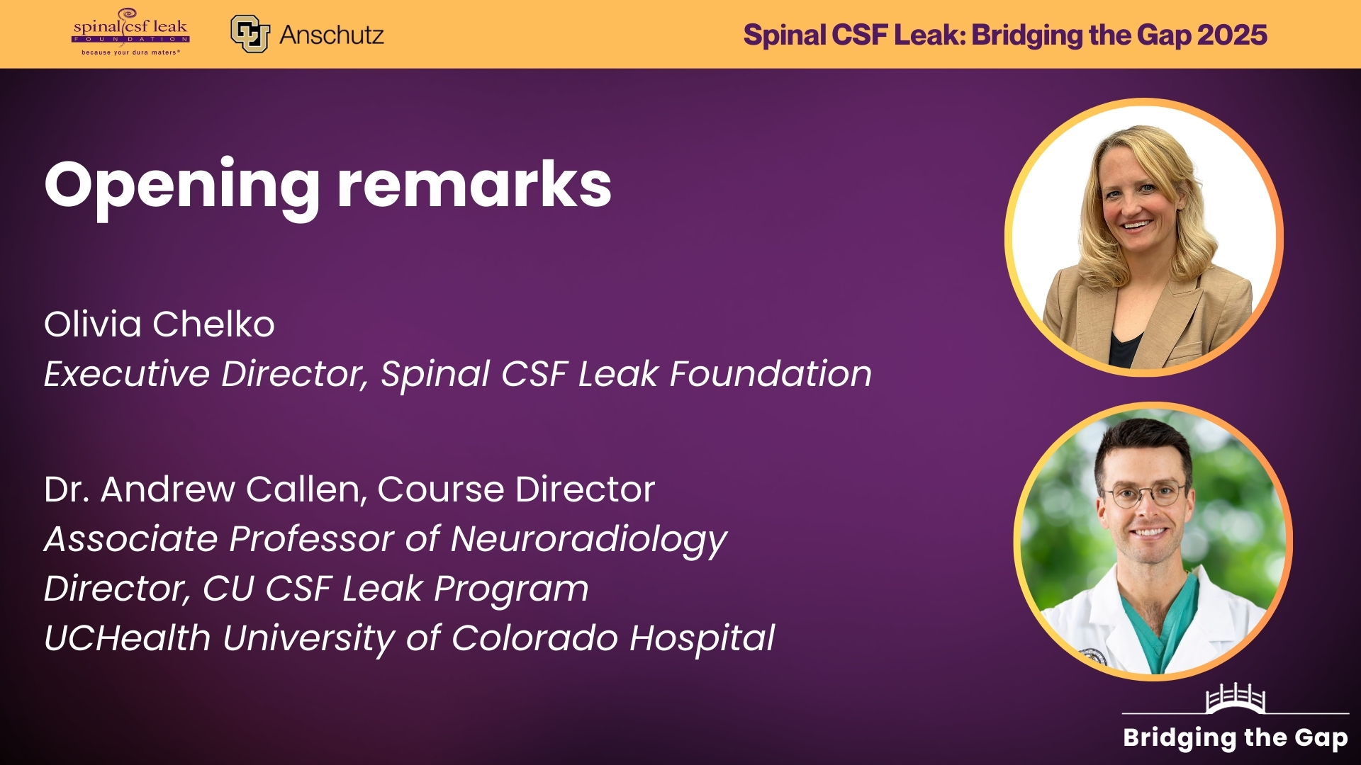 Welcome Address and Introduction to the 2025 Conference — Olivia Chelko & Dr. Andrew Callen